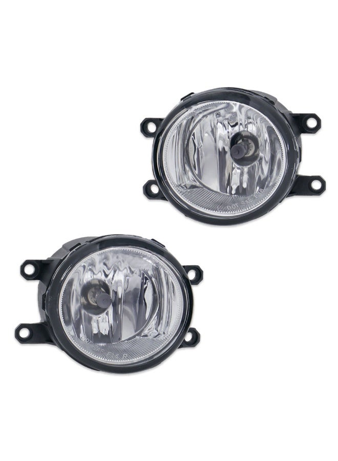 DLAA Pack of 2 Front Halogen TY750 Fog Lamp with Chrome Rim, Wires & Switch Suitable for Sienna 2016-ON | 1 Year International Warranty - Image 2